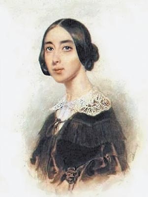 Pauline Viardot-Garcia Portrait von P. F. Sokolov