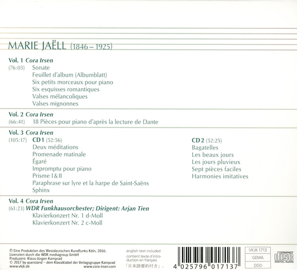 Irsen Jaell Complete Piano bk