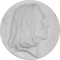 Liszt Medaillon freigestellt